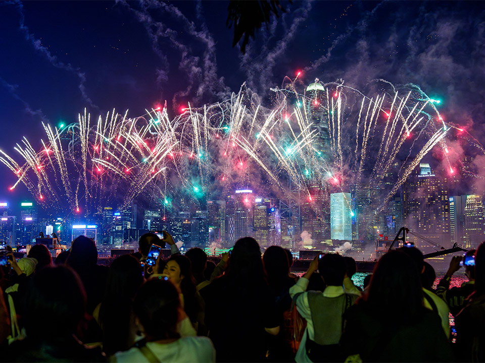 Winter Harbourfront Pyrotechnics